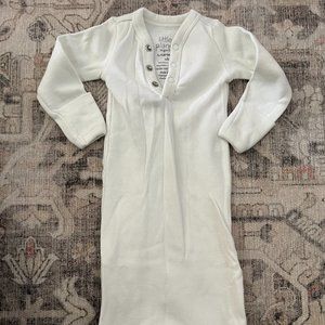 Little Planet Ribbed Organic Cotton Gown